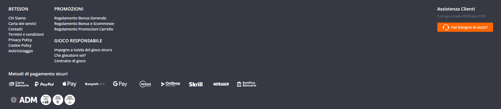 Metodi di pagamento su Betsson