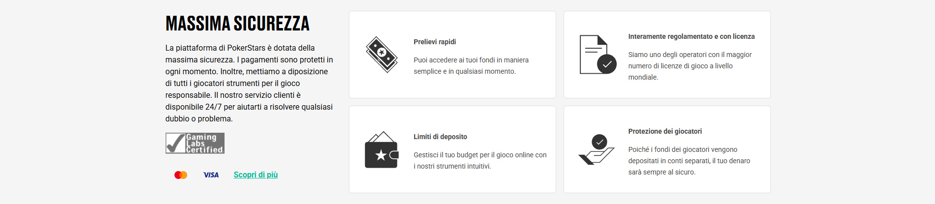 Metodi di pagamento su Pokerstars