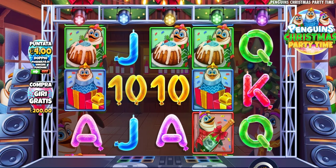 penguin slot base game