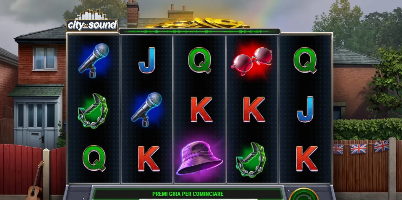 City of Sound di Play'N GO: Tutta l'adrenalina di una slot rivoluzionaria city of sound base