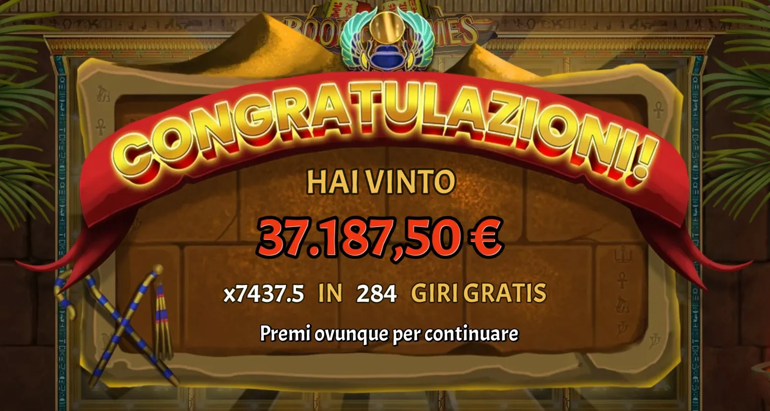 Colpo Fortunato: Vincita Record alla slot 'Book of Tomes' Un fortunato giocatore conquista oltre 37mila euro con una serie sorprendente di vincite sul gioco creato da Top Gaming