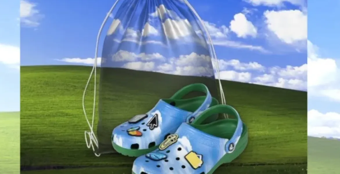 Microsoft celebra il suo 50º anniversario con Crocs in stile Windows XP