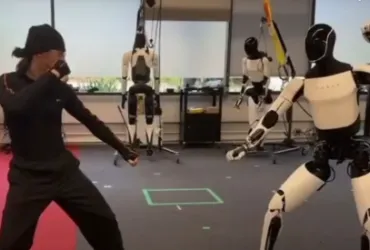 Robot Optimus di Tesla Incanta: sfida kung-fu con l'uomo