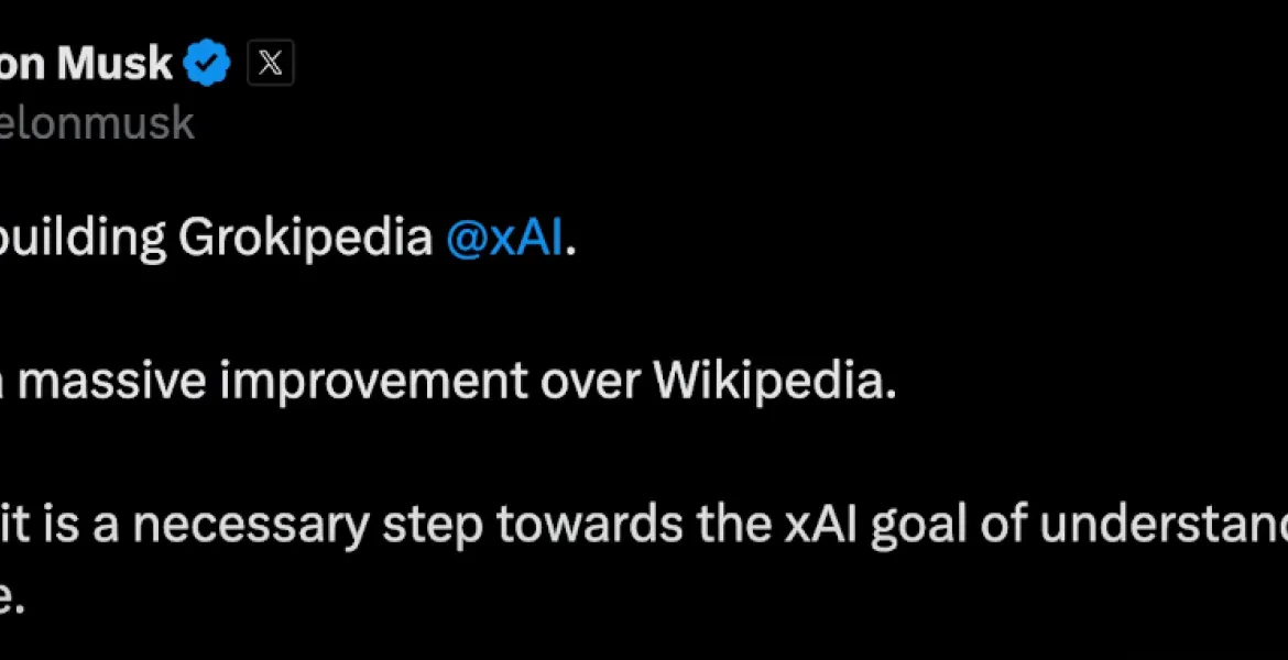 Elon Musk sfida Wikipedia: Nasce Grokipedia, l'enciclopedia del futuro