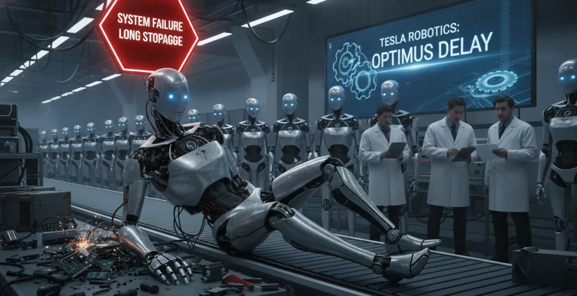 Sfide tecnologiche fermano il robot Tesla: Lungo stop per Optimus