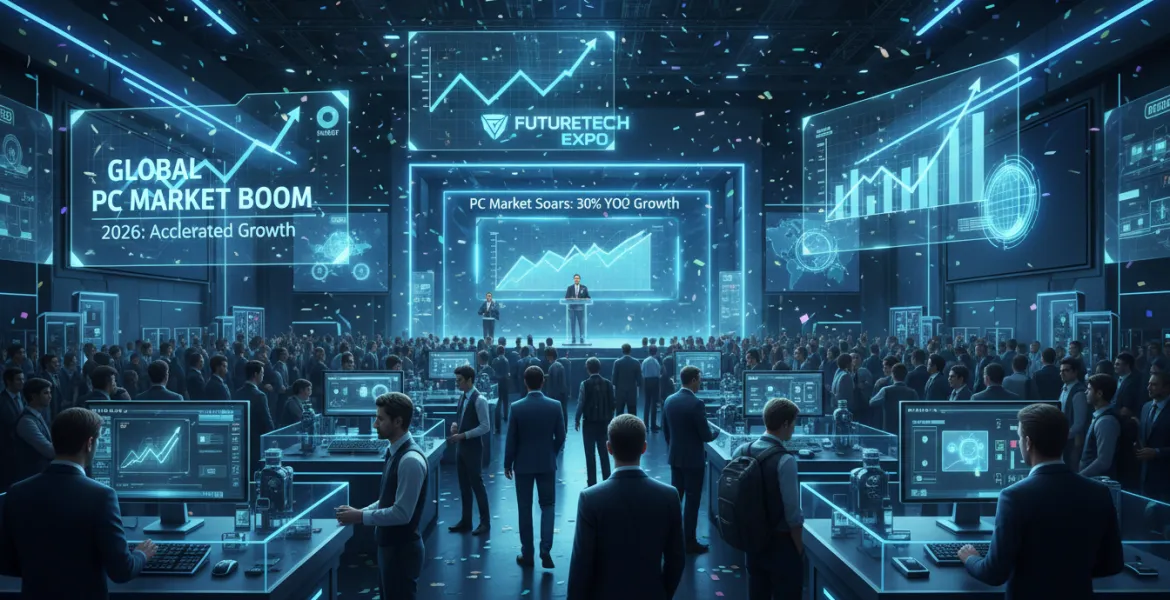 Crescita velocizzata dei PC nel 2026: Boom del mercato globale