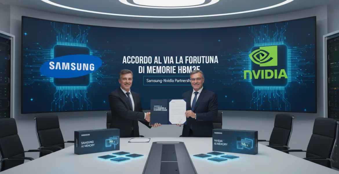 Accordo Samsung-Nvidia: Al via la fornitura di memorie HBM3E