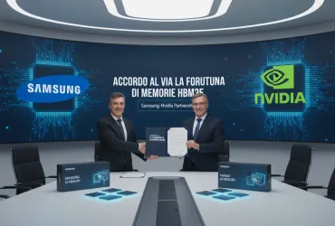 Accordo Samsung-Nvidia: Al via la fornitura di memorie HBM3E