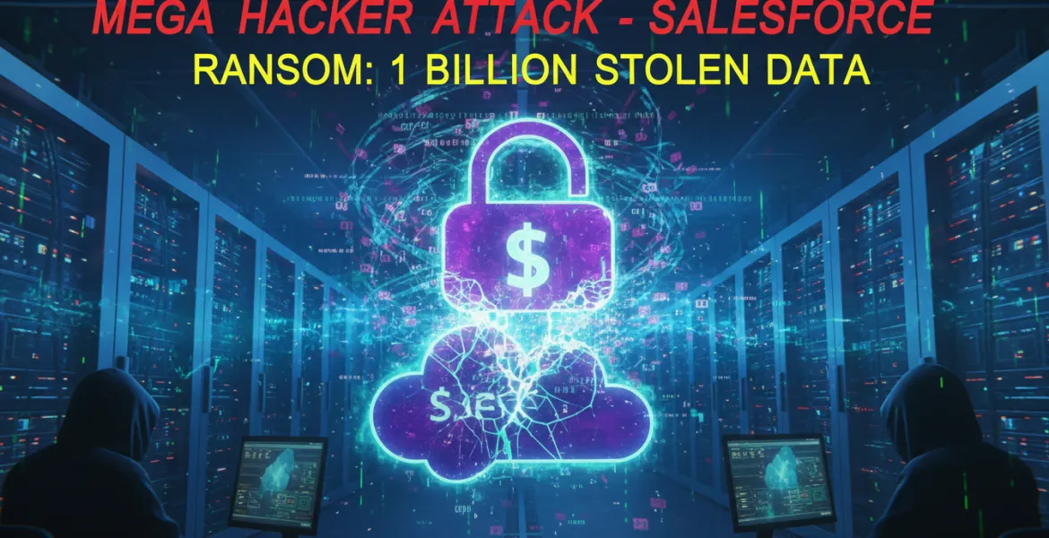 Mega attacco hacker a Salesforce: Riscatto da un miliardo di dati rubati