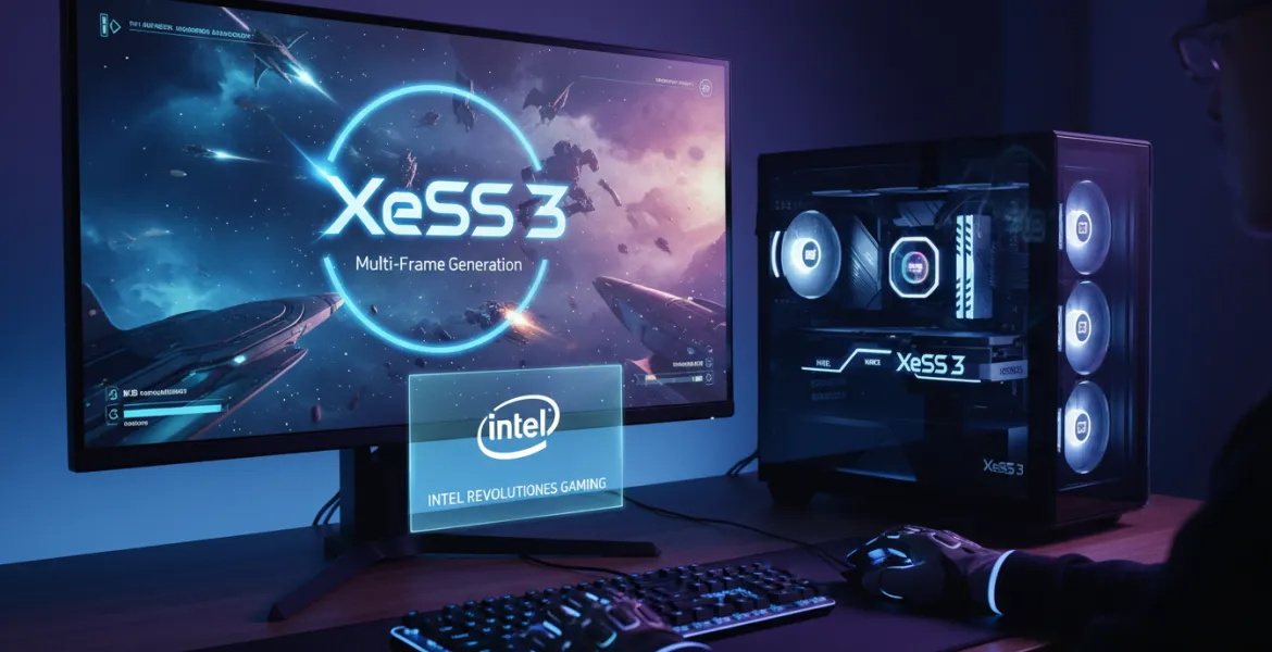 Intel rivoluziona il gaming: Arriva XeSS 3 con generazione Multi-Frame