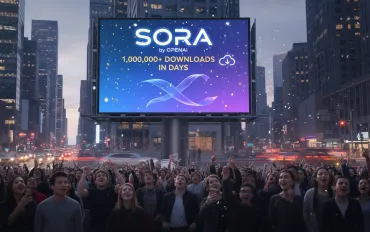 Sora di OpenAI conquista oltre 1 milione di download in 5 giorni
