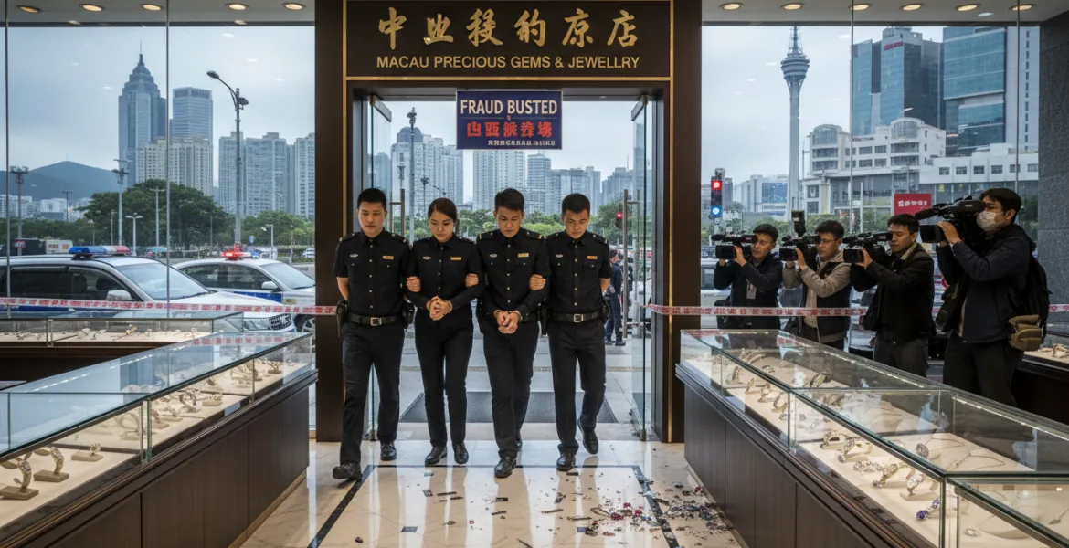 Sgominata truffa in gioielleria a Macao: Arrestati quattro impiegati