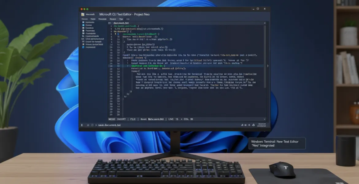 Microsoft integra il nuovo editor testuale CLI in Windows 11