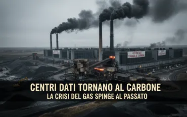 Centri dati tornano al carbone: la crisi del gas spinge al passato