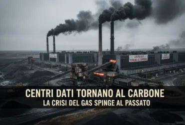 Centri dati tornano al carbone: la crisi del gas spinge al passato