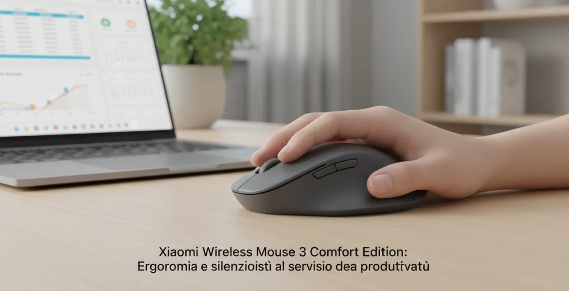 Xiaomi Wireless Mouse 3 Comfort Edition: Ergonomia e silenziosità al servizio della produttività