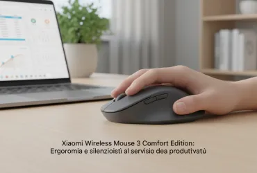 Xiaomi Wireless Mouse 3 Comfort Edition: Ergonomia e silenziosità al servizio della produttività