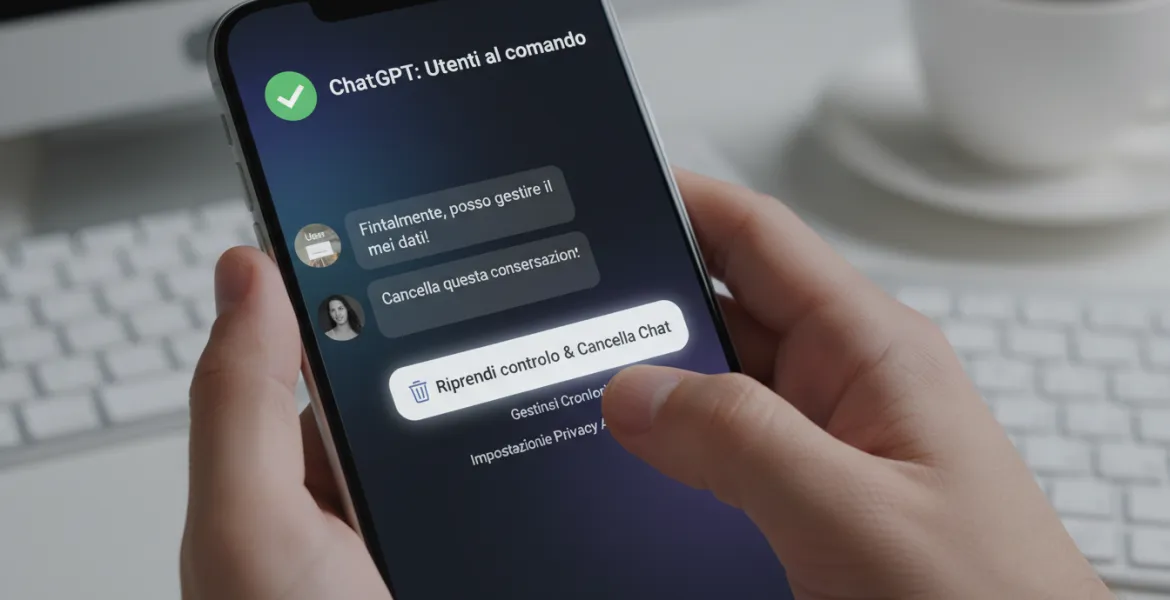 ChatGPT: Gli utenti riacquistano il controllo sulla cancellazione delle chat