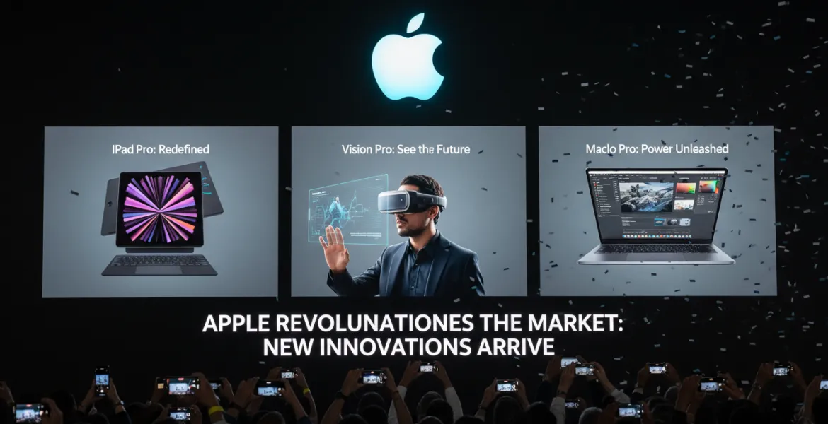 Apple rivoluziona il mercato: Nuovi iPad Pro, Vision Pro e MacBook Pro in arrivo