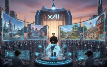 xAI di Elon Musk crea mondi virtuali per addestrare robot e lanciare videogiochi con IA