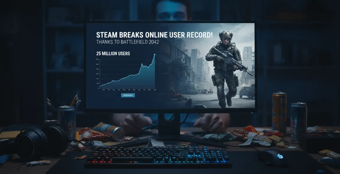 Steam infrange il record di utenti online: merito di Battlefield 2042