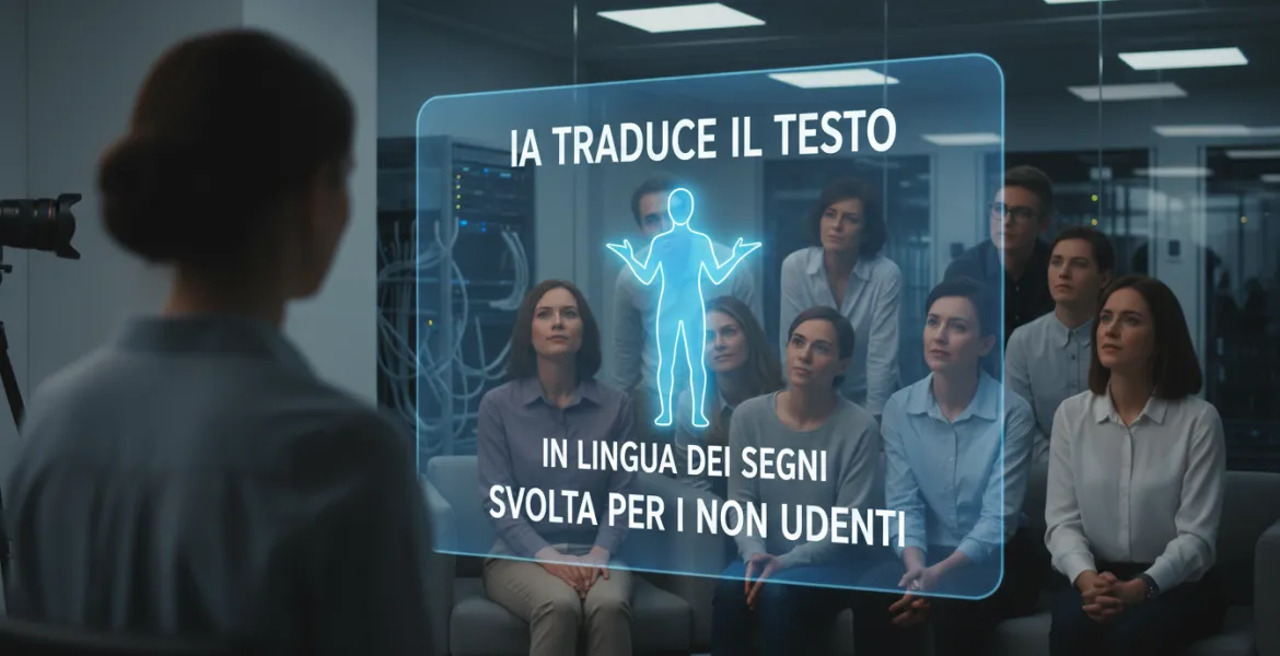 IA traduce il testo in lingua dei segni: svolta per i non udenti