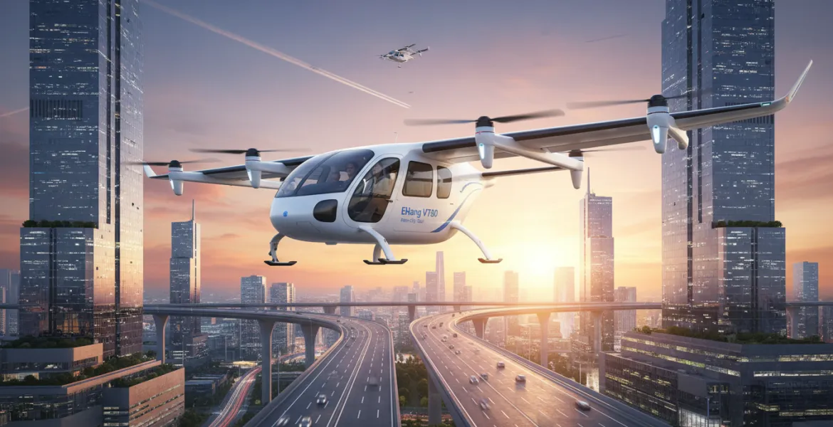 EHang VT35: Il taxi volante cinese che rivoluzionerà i viaggi interurbani