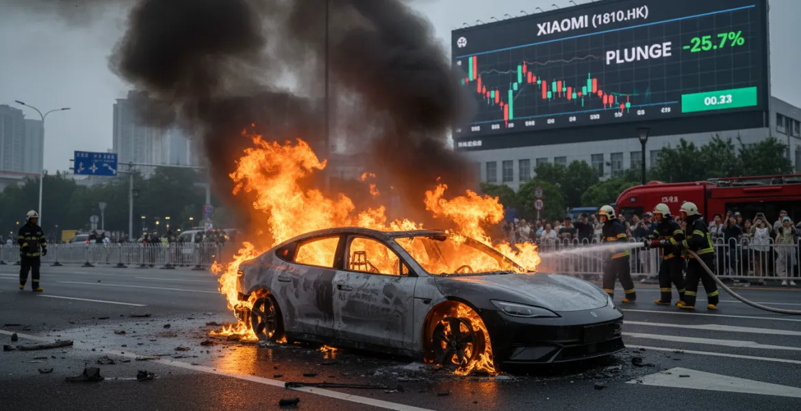 Tragedia in Cina: Xiaomi SU7 Ultra in fiamme, crollano le azioni