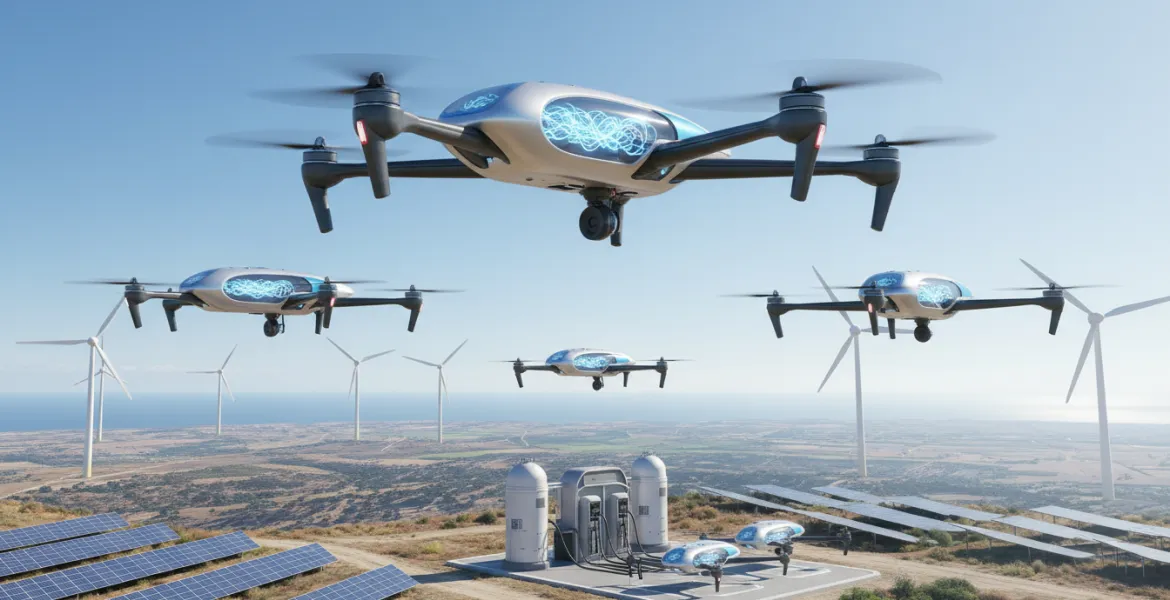 Droni a idrogeno: autonomia di volo raddoppiata! Test USA rivoluzionario