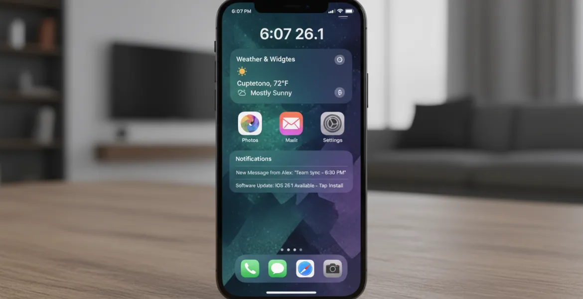 iOS 26.1 Beta 4: Rivoluzione nell'interfaccia e nuove opzioni di personalizzazione
