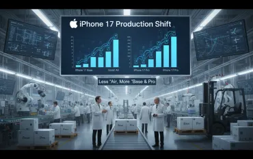Apple rimodula la produzione di iPhone 17: Meno 'Air', Più 'Base' e 'Pro'