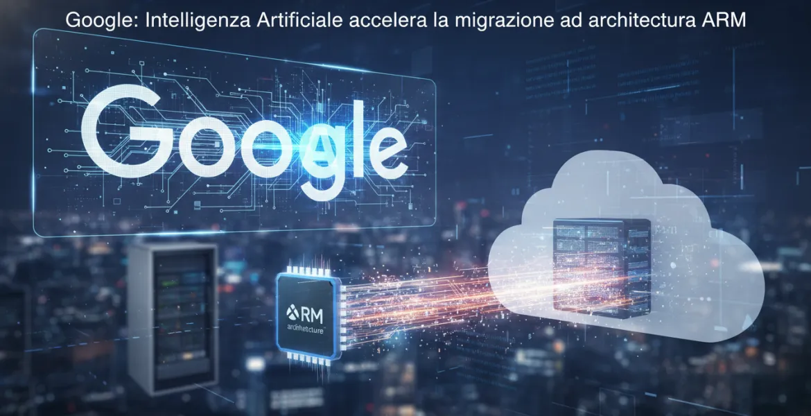 Google: Intelligenza Artificiale accelera la migrazione ad architettura ARM