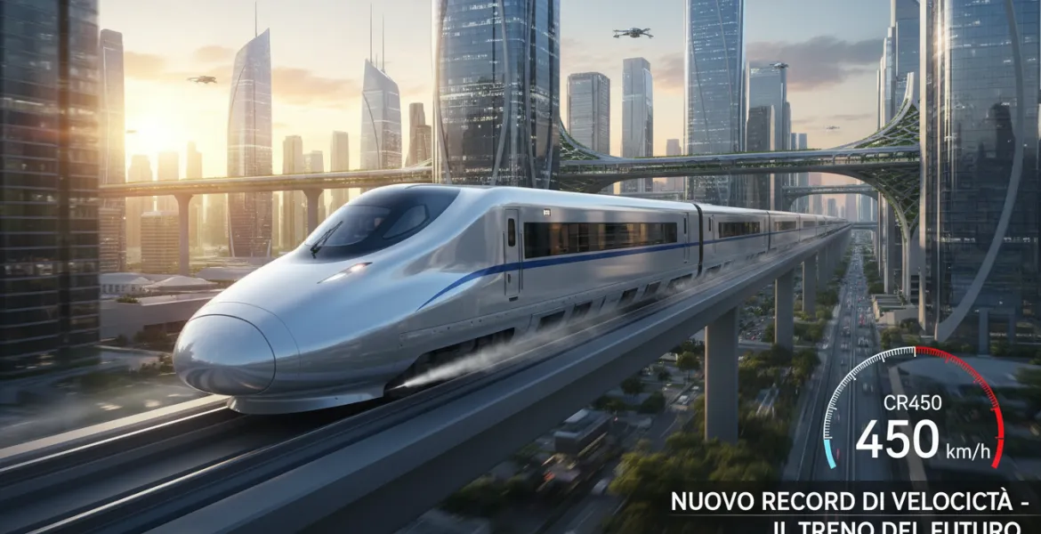Il treno del futuro: CR450 stabilisce un nuovo record di velocità