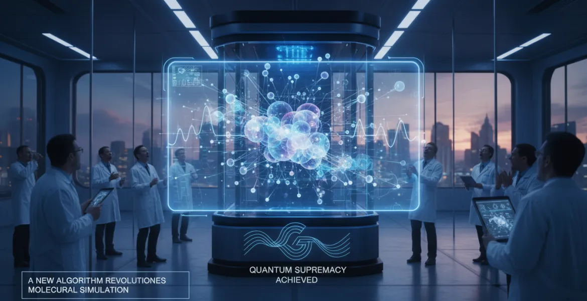 Google rivendica la supremazia quantistica: Un nuovo algoritmo rivoluziona la simulazione molecolare
