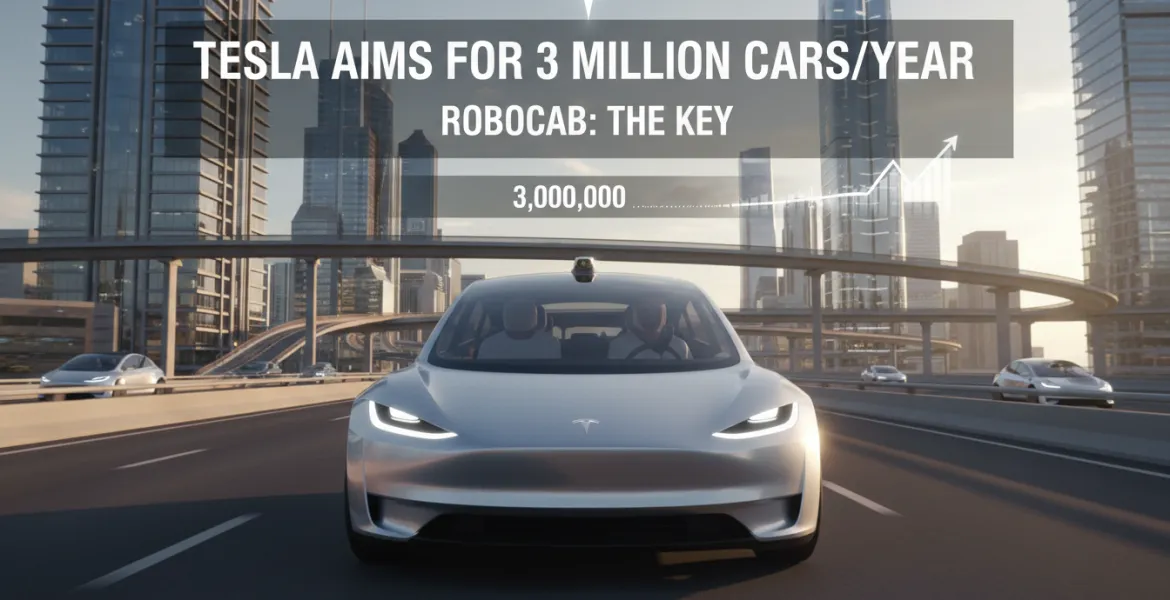 Tesla punta a 3 milioni di auto l'anno: Robocab la chiave