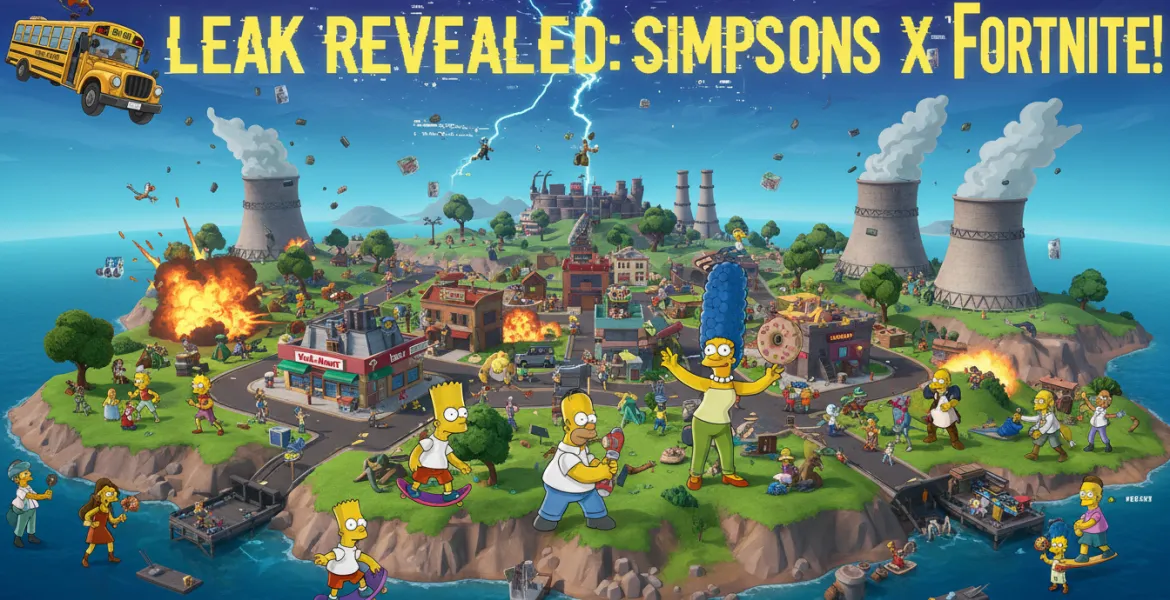 Fortnite stravolto dai Simpson: Leak rivela skin e mappa!