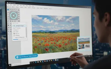 Paint di Windows 11 si trasforma con l'IA: Scopri la funzione 'Cambia Stile'