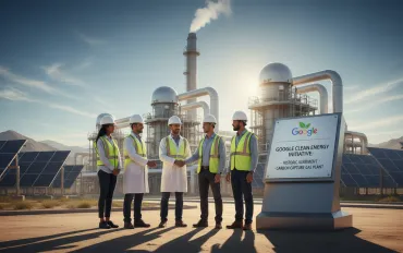 Google punta sull'energia pulita: accordo storico per una centrale a gas con cattura del carbonio