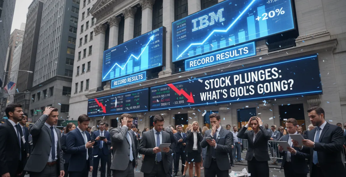 IBM sorprende Wall Street con risultati record, ma il titolo crolla: cosa succede