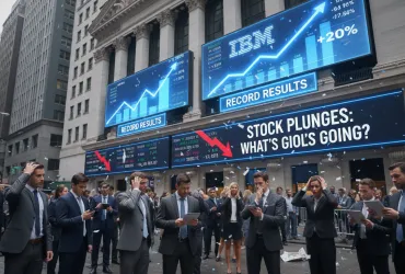 IBM sorprende Wall Street con risultati record, ma il titolo crolla: cosa succede