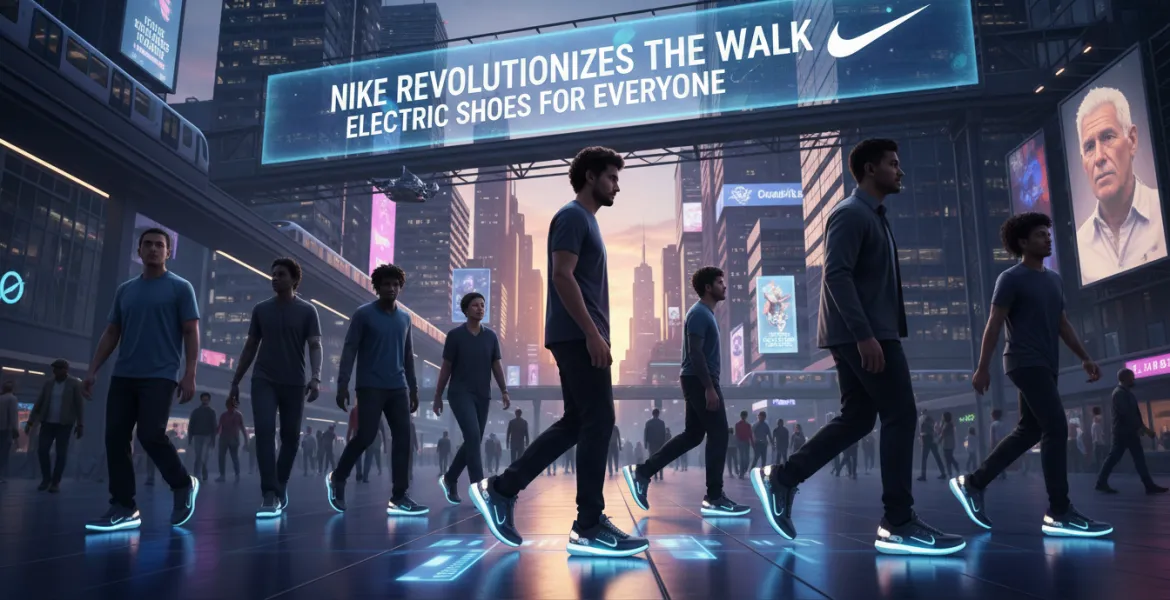 Nike rivoluziona il cammino: Scarpe elettriche per tutti