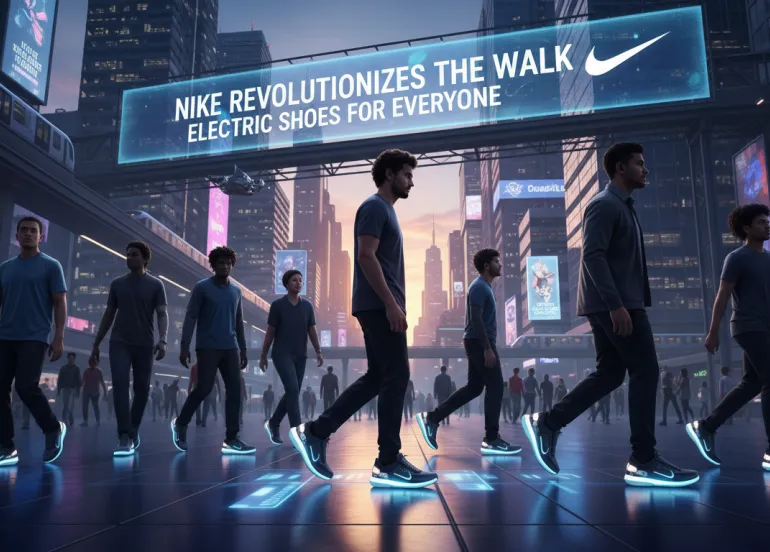 Nike rivoluziona il cammino: Scarpe elettriche per tutti