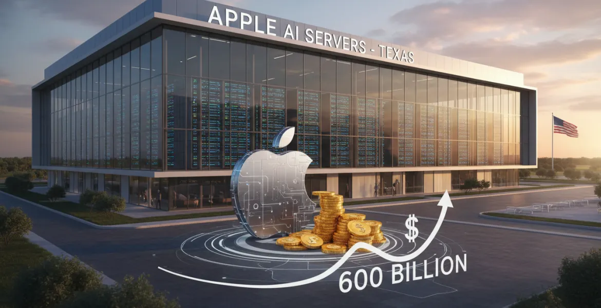 Apple investe 600 miliardi di dollari nell'economia USA: server AI prodotti in Texas