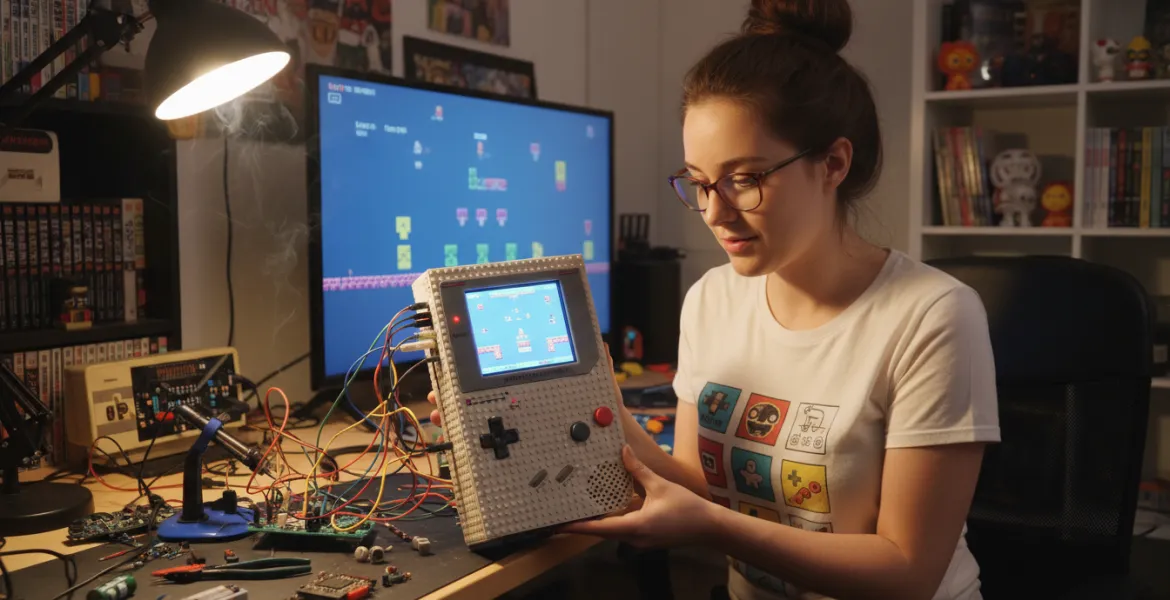 Natalie the Nerd trasforma Lego Game Boy in console funzionante