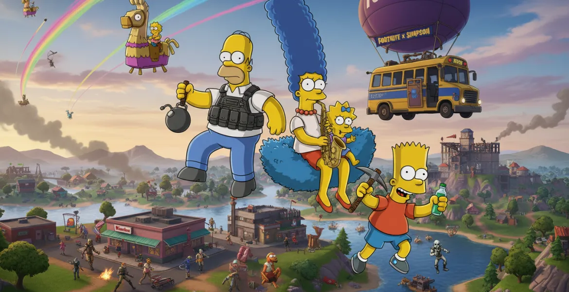 Fortnite incontra I Simpson: Springfield arriva sull'isola!