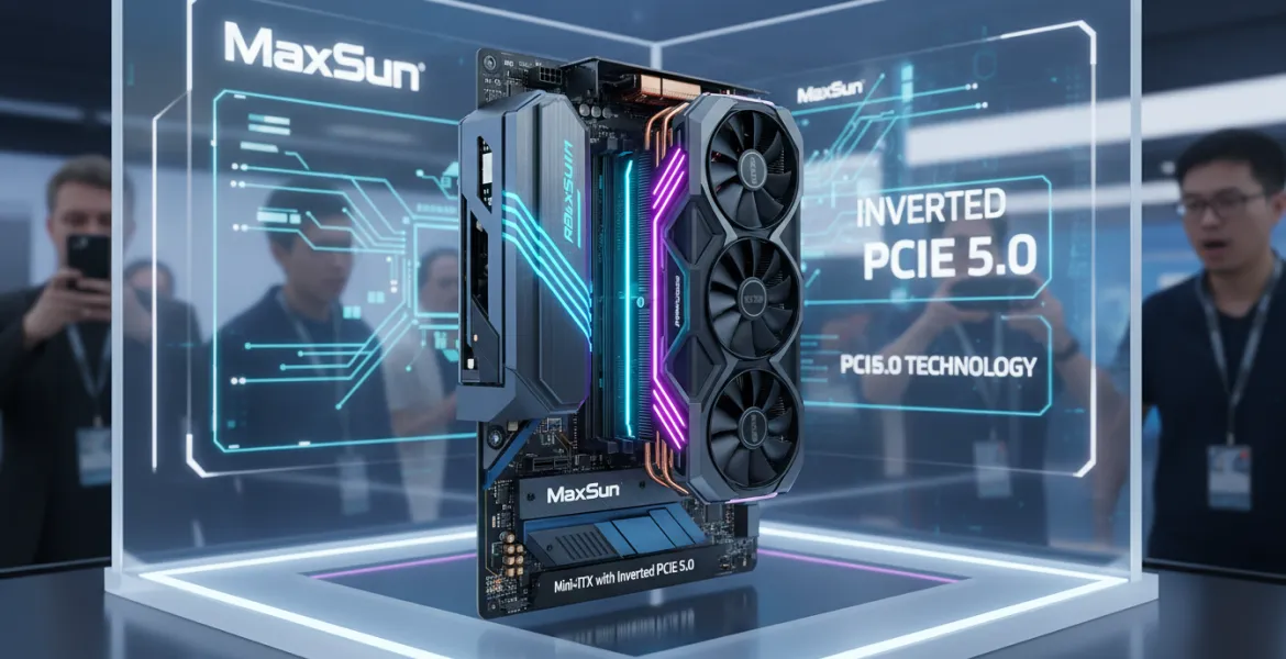 MaxSun rivoluziona le schede Madri Mini-ITX con PCIe 5.0 Invertito