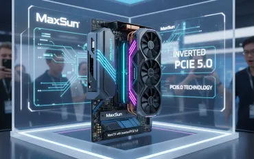 MaxSun rivoluziona le schede Madri Mini-ITX con PCIe 5.0 Invertito