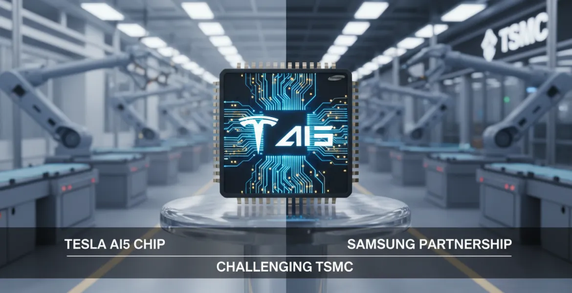 Tesla diversifica: chip AI5 anche a Samsung, sfida a TSMC