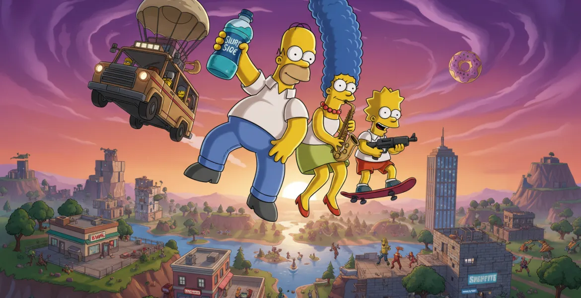 Fortnite invade Springfield: I Simpson arrivano!