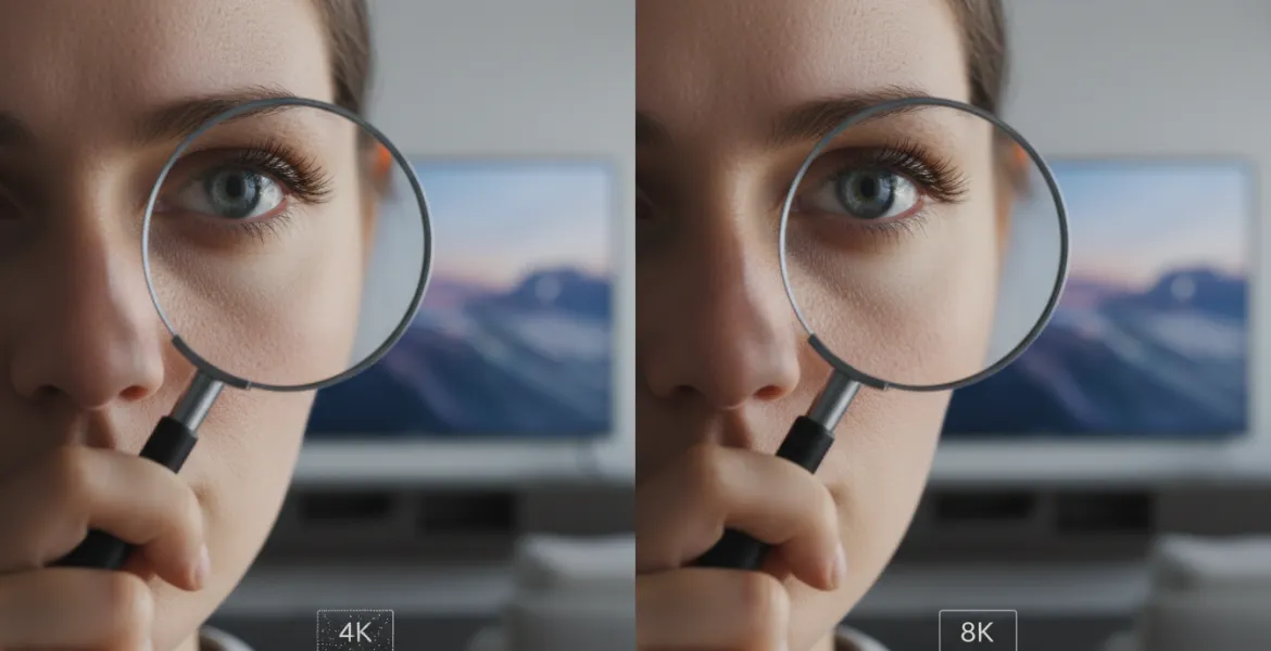 Il limite dell'occhio umano: 4K o 8K, ecco quando serve davvero